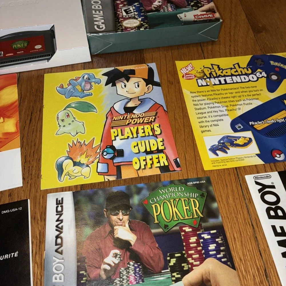Pokemon Gameboy DMG Insert Pikachu Nintendo 64 N64 System Console Paper Lot !!!!